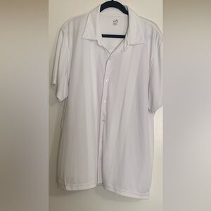 John Ashford White Striped Men's Shirt